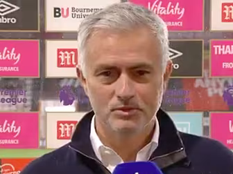 WATCH: Sour Mourinho takes aim...