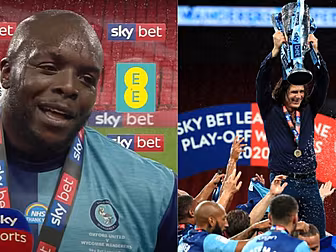 Jubilant Akinfenwa celebrates...