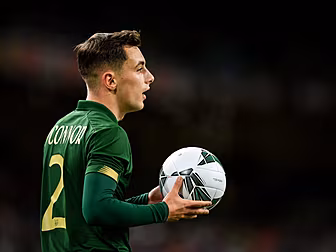 Ireland youngster Lee O'Connor...