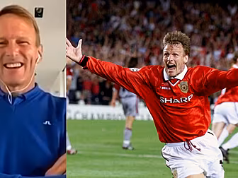 A red Ferrari & Cantona's shad...