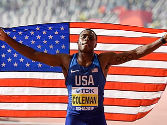 World 100m champion Christian...