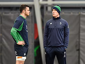 New Ireland captain James Ryan...