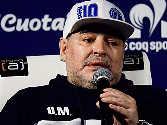 Diego Maradona is beginning to...