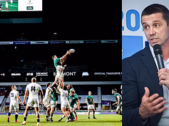 Alan Quinlan on Ireland's line...