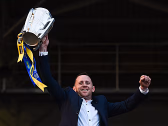 Tipp defender Sean O'Brien con...