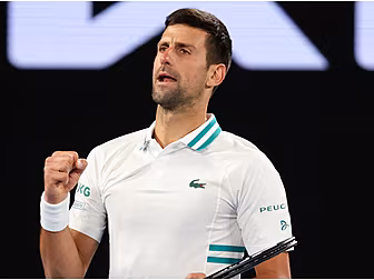 Djokovic battles through pain...