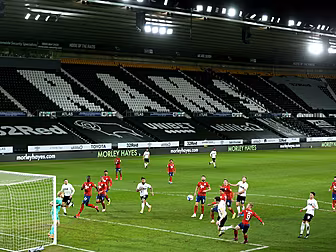 Derby County's players to stop...