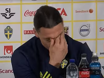 Zlatan Ibrahimovic bursts into...
