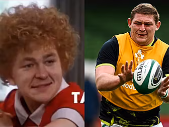 WATCH: Irish rugby stars given...