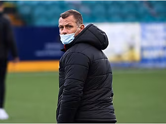 Jim Magilton in combative mood...