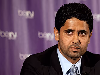 PSG chairman Nasser Al-Khelaif...