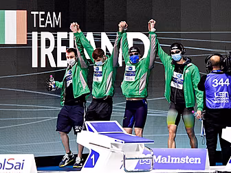 Irish swimming relay quartet e...