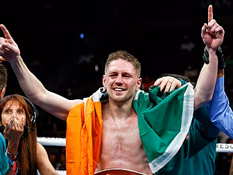 Jason Quigley tears up after b...