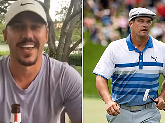 WATCH: Brooks Koepka keeps the...