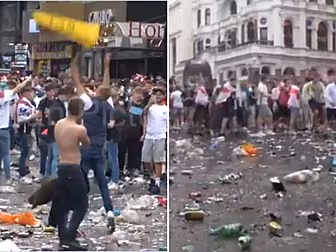 England fans unleashed on Lond...