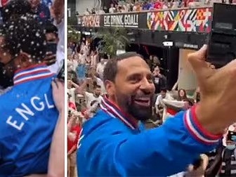 Rio Ferdinand appears to be hi...
