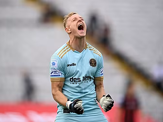 Bohemians goalkeeper James Tal...