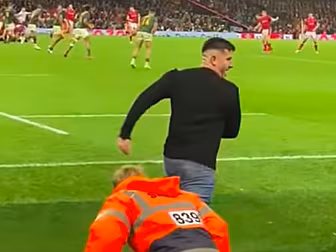 Cardiff pitch invader handed l...
