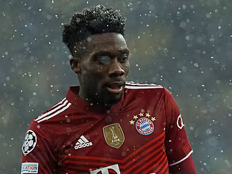 Bayern's Alphonso Davies sidel...
