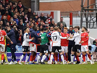 WATCH: Chaos erupts after full...