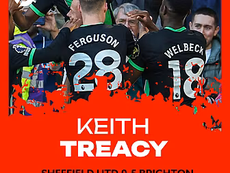 KEITH TREACY: Brighton hammer...