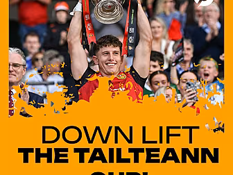 Down lift the Tailteann Cup en...
