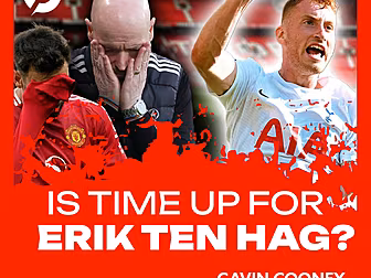 Pressure firmly on Erik ten Ha...
