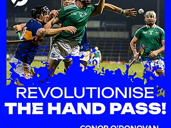 The hurling hand-pass needs to...