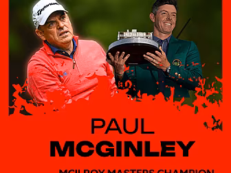 Paul McGinley reacts to Rory M...