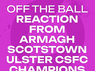REACTION FROM ARMAGH: A tight...