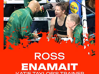Katie Taylor's trainer Ross En...