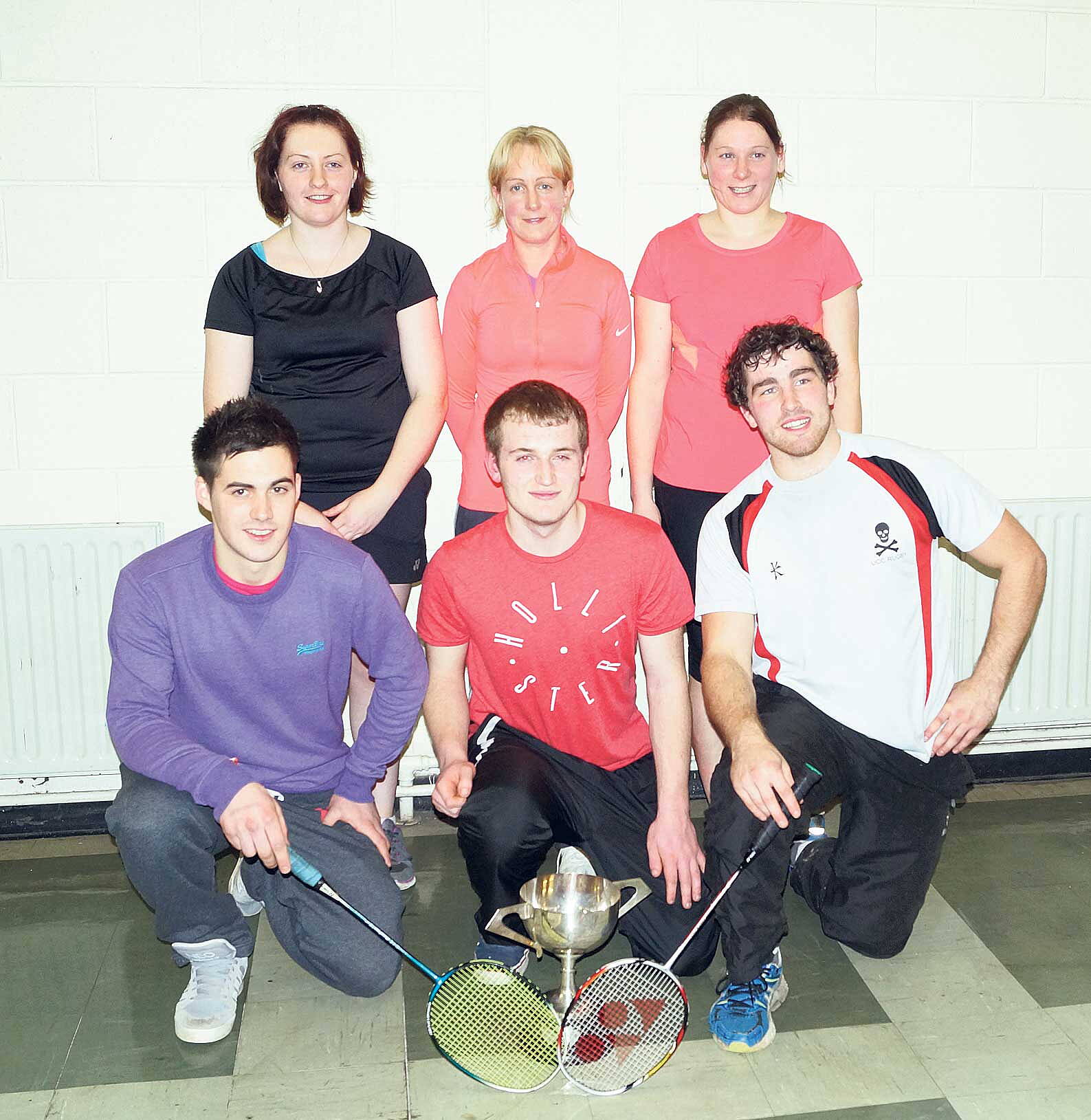 Aces: The St Marys team, back from left, Martina Deane, Catriona Moloney and Susan Kingston (captain); front from left, Nigel Salter, Cian OMahony and Conor Pullen.    