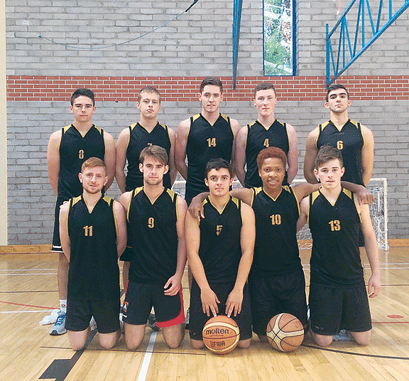 Winning streak: The St Brogans basketball team of, back from left, Jordan Fenton, Michael OSullivan, Aiden ODonoghue, Anthony Moynihan and Tony Ellis; front from left, Gavin Shiels, James McCarthy, Clifford Niles, Elliot Asemota and Jack OLeary.