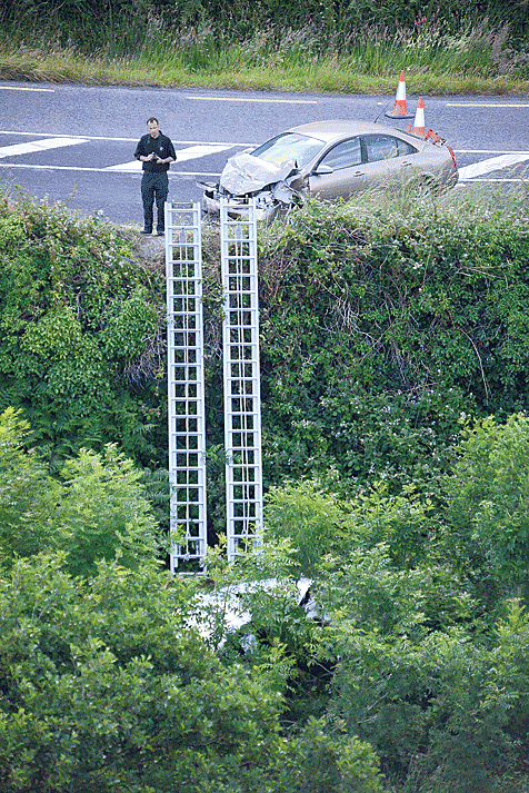 The scene of the crash on the N71 last summer