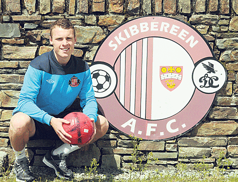 Crossing the channel: Skibbereen soccer star Steven McCarthy spent two years with the Sunderland FC Academy.