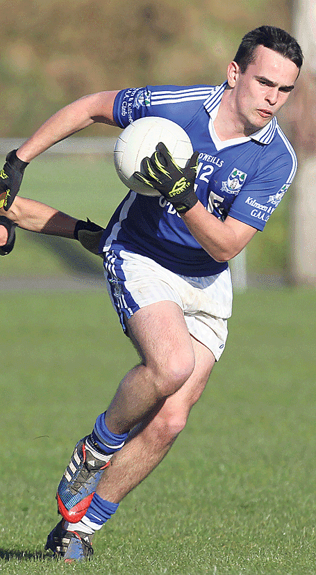 Impressive: Kilmeens James Clancy was one of his sides top performers in their extra-time win against Tadhg MacCarthaigh on Friday night.