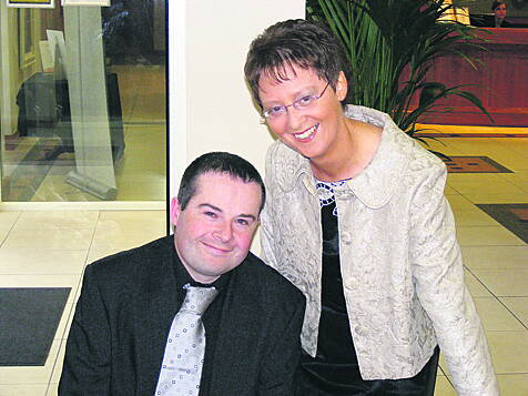 Alan Kelly with his 