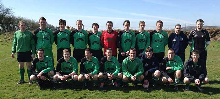 The Togher Celtic squad that lost 3-2 to Dunmanway Town in the West Cork League mygaff.ie Cup semi-final at Canon Crowley Park on Easter Sunday.
