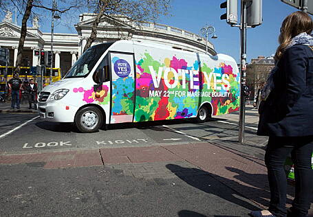 The Vote Yes bus will be in Clonakilty this Saturday