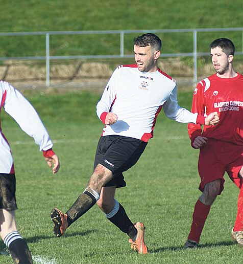 Confident: Bandon striker Richard Holland believes the West Cork club will get the result they need to guarantee their return to the MSL Premier Division this Saturday.
