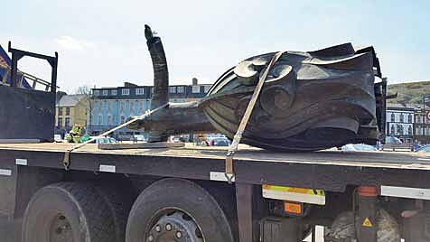 Wheres the arm in that: St Brendan is ready for repair.