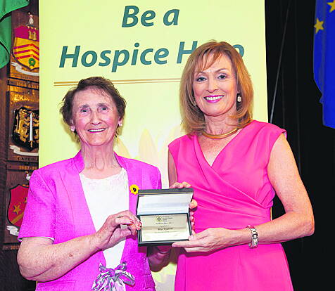 RTEs Mary Kennedy with Lilly OSullivan, from Ballygarvan, Co Cork, who was nominated for her tireless work with the Friends of Marymount. 