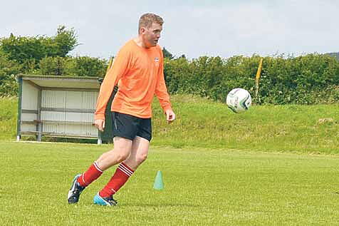 Back home: Daniel ORegan flew back from Boston to line out for the Drinagh Legends this Saturday against the Liverpool Legends.