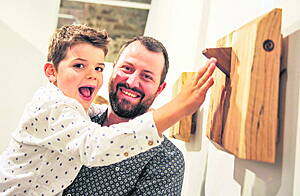Denis Cotter and his son, Noah, from Ballingeary were at the launch of Cork Craft Month, which runs until September 4th. The launch took place at the James ONeill Building (formerly the Old Mill)in Kinsale  one of the main exhibition spaces used as part