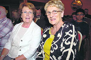 Ann Cronin from Glengarriff and Margaret Warner from Bantry at the talk in the West Cork Hotel.