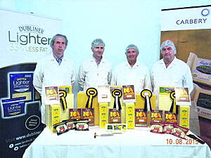 Pictured with their awards were Carbery cheesemakers Dermot Curtain, Michael Cahill, Michael Twomey and Liam Hosford.