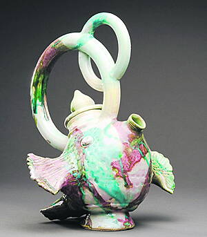 Adrian Wistreichs fish teapot is among the Made in Kinsale items in the show of work by local craft artists