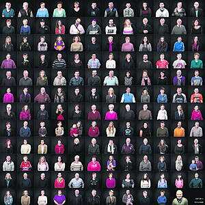 A collage of the images from Ed Godsells Kilbrittain People which is now available to view in Kilbrittain Parish Hall