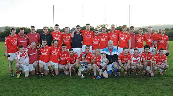 Champions: The Urhan team that defeated Glengarriff in the Beara junior A football championship final last Saturday evening.       