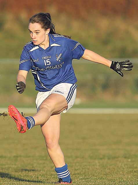 Team game: Sarah Coakley came on as a sun against St Val